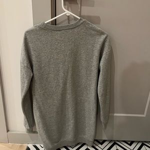 Grey sweatshirt dress
